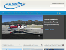 Tablet Screenshot of hfaviation.com